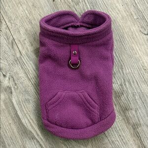 Purple Fleece Dog Sweater